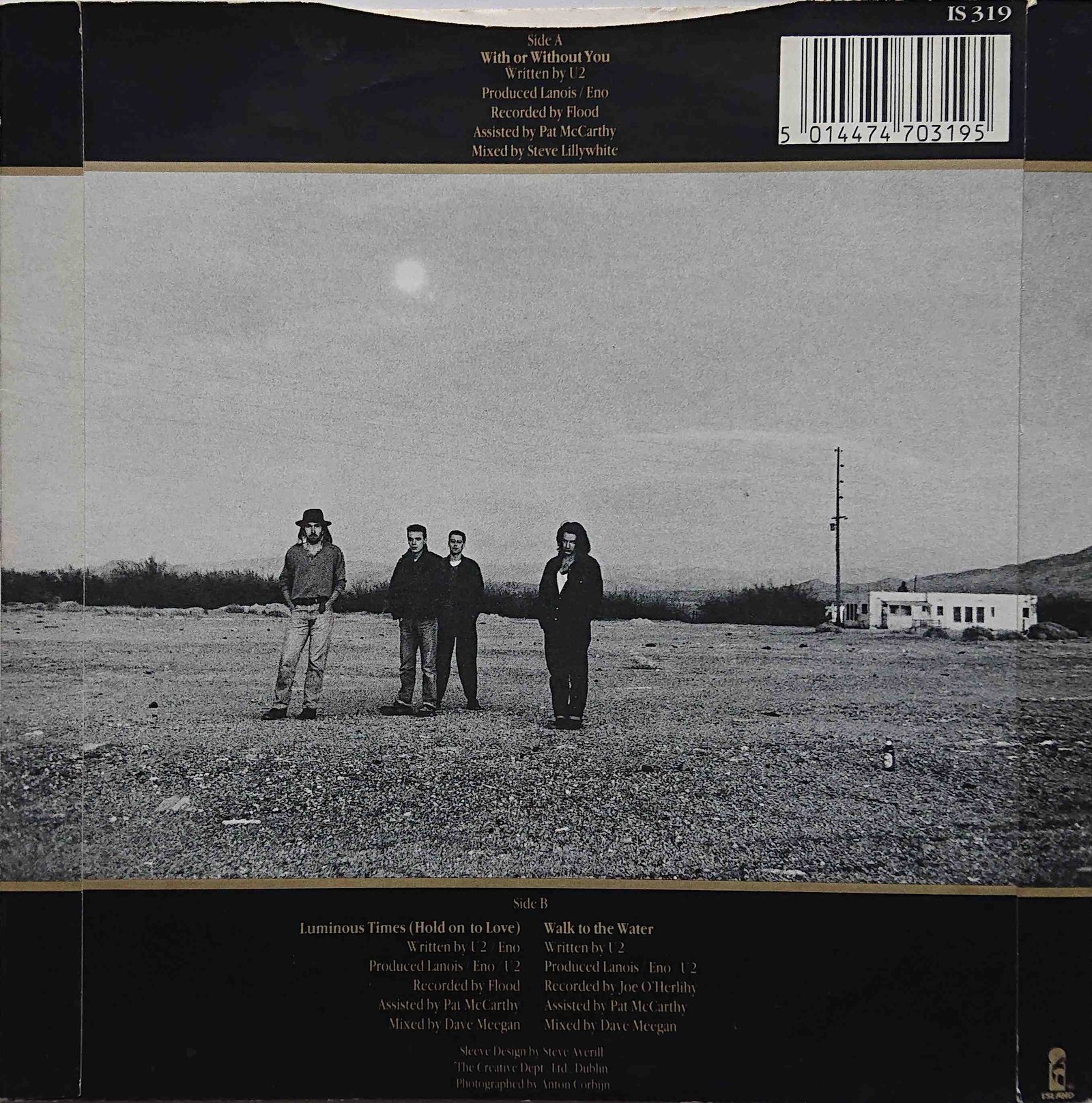 IS 319 With or without you U2  Back cover of IS 319